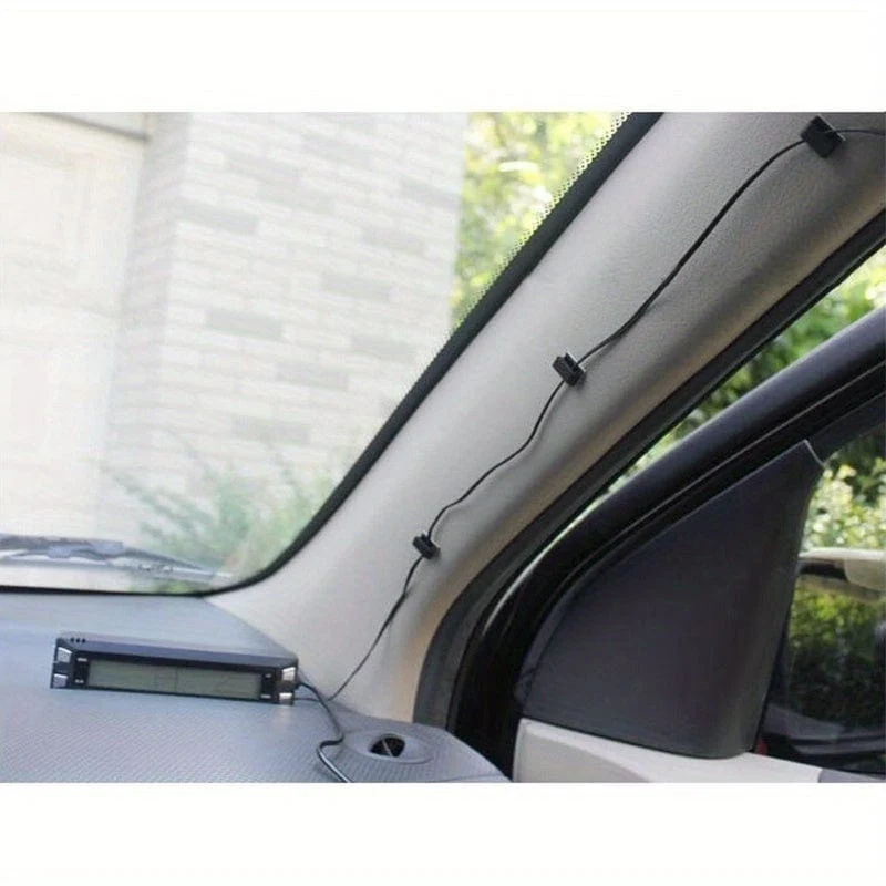 20 Stück selbstklebende Auto-Festclips, Auto-GPS-Datenkabel, Lichtkabel, dekorative Drahtbefestigung, Organizer, Drahtmanagement-Kabelbaumklemme
