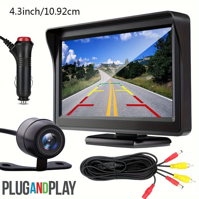 Rüsten Sie Ihr Auto mit einer wasserdichten HD-Rückfahrkamera und einem 4.3-Zoll-Display auf