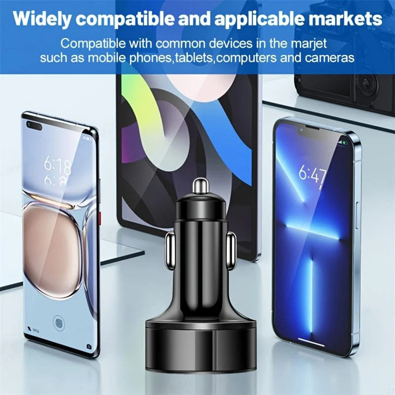 PD + QC 3.0 Schnelllade-Autotelefon-Ladegerät-Adapter 4 Ports USB-Autoladegerät Typ C PD Quick Charge 3.0 Autoladegerät