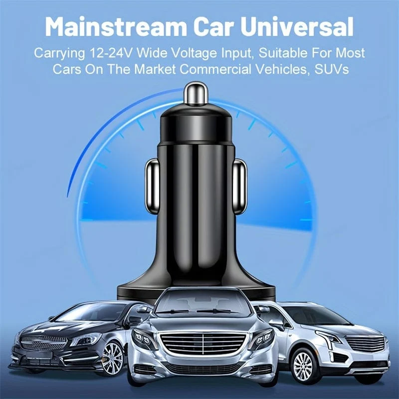 PD + QC 3.0 Schnelllade-Autotelefon-Ladegerät-Adapter 4 Ports USB-Autoladegerät Typ C PD Quick Charge 3.0 Autoladegerät