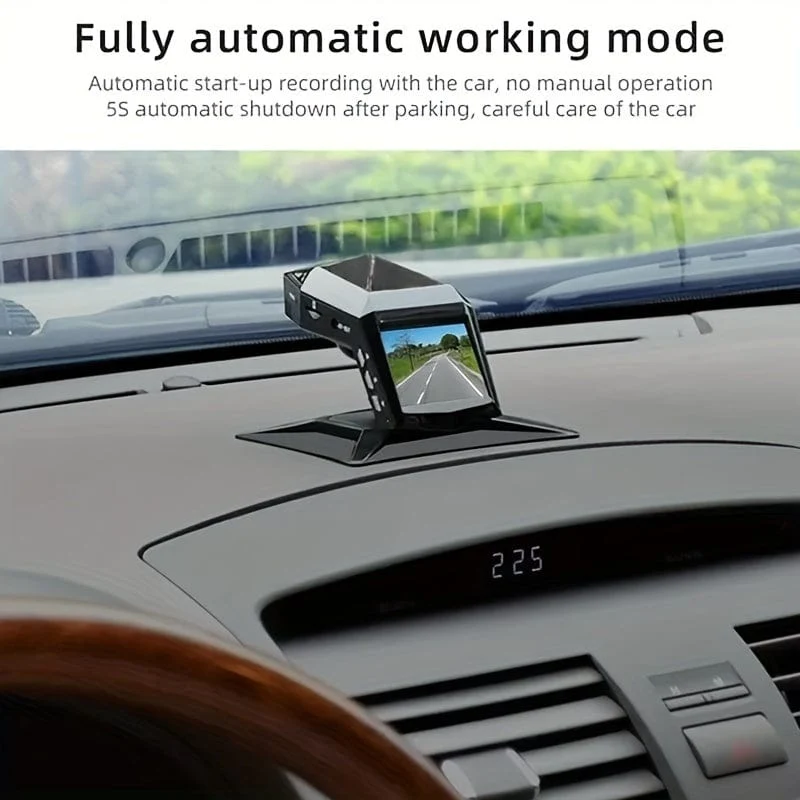 1080P Full HD Dashcam Auto-Video-Fahrrekorder mit LCD-Auto-DVR-Videorecorder in der Mittelkonsole, WDR 170° Weitwinkel, Nachtsicht, Parkmonitor