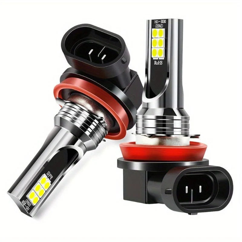 2 Stück H8 H11 Auto-LED-Nebelscheinwerfer, 6000 K, weiße Nebelscheinwerfer, H4/H7/H1/9005/HB3/9006/HB4