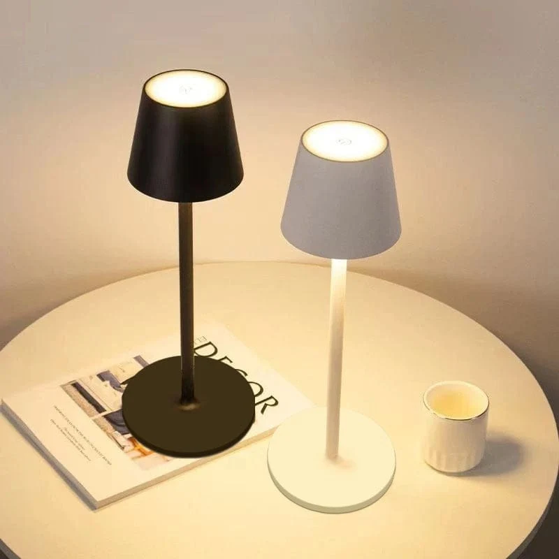 LED-Schreibtischlampe für Bar, Restaurant, Ambiente, kabellose Tischlampen, Arbeitszimmer, Büro, Licht, wasserdichte Touch-Lampe mit USB-Aufladung