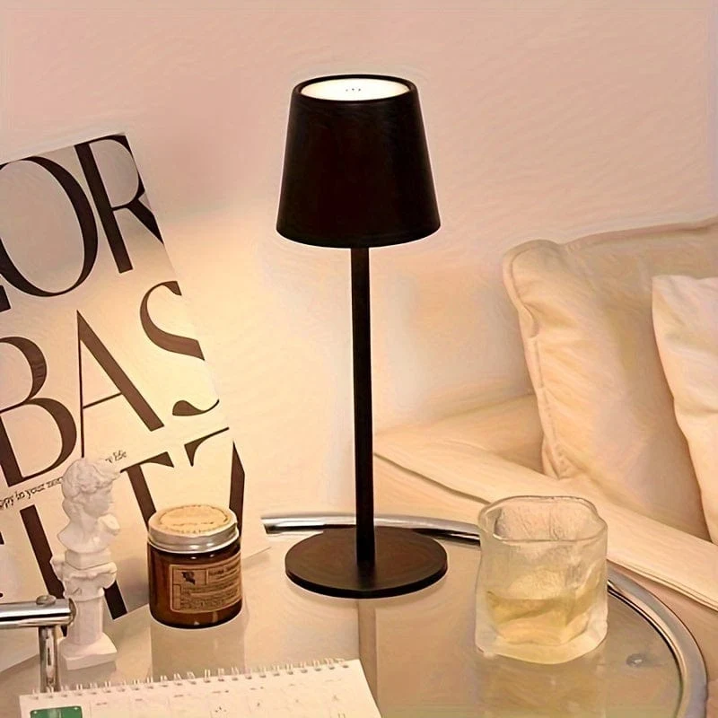 LED-Schreibtischlampe für Bar, Restaurant, Ambiente, kabellose Tischlampen, Arbeitszimmer, Büro, Licht, wasserdichte Touch-Lampe mit USB-Aufladung
