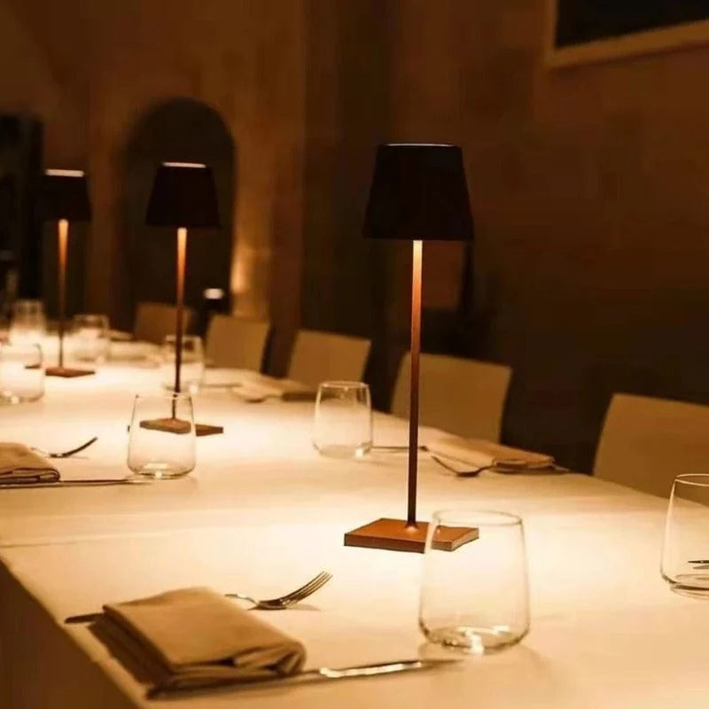LED-Schreibtischlampe für Bar, Restaurant, Ambiente, kabellose Tischlampen, Arbeitszimmer, Büro, Licht, wasserdichte Touch-Lampe mit USB-Aufladung