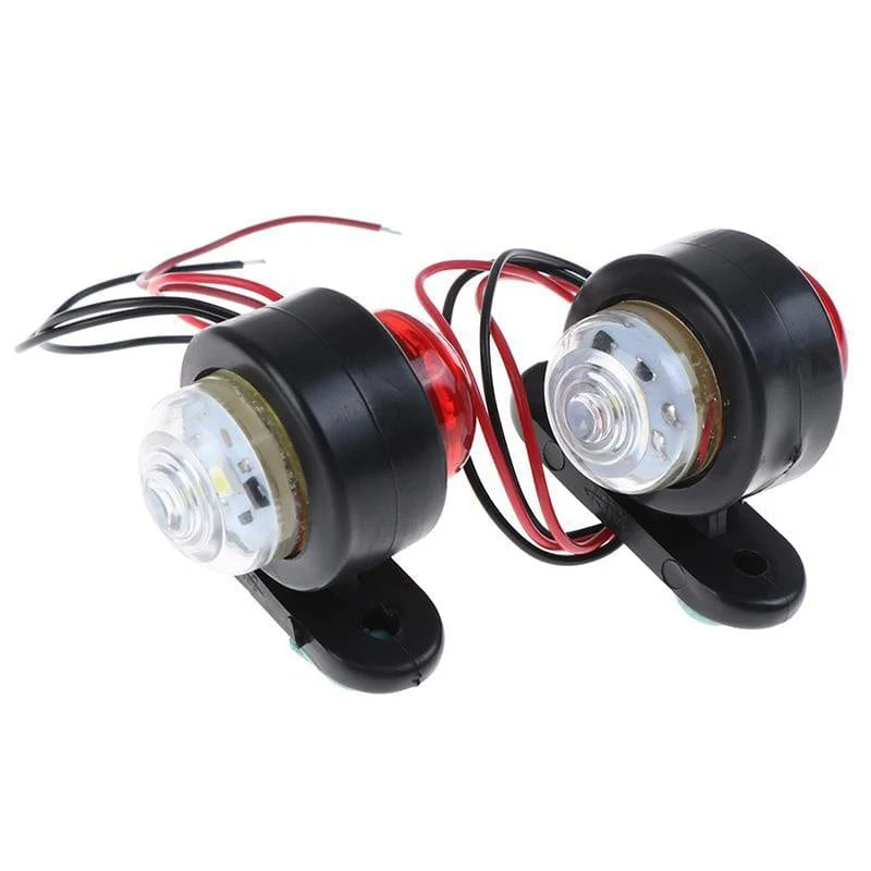 10 stücke 12-24 V doppelseitige Auto Lkw Seite Marker Licht Rot Bernstein Blinker Blinker Anzeige lampe Für Anhänger Lkw Caravan