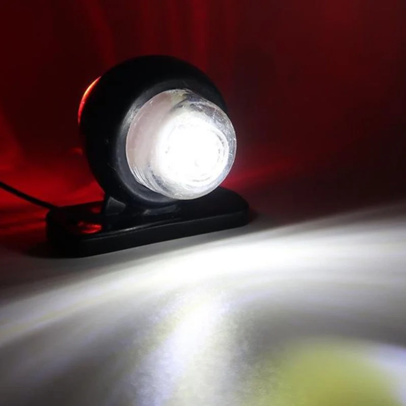 10 stücke 12-24 V doppelseitige Auto Lkw Seite Marker Licht Rot Bernstein Blinker Blinker Anzeige lampe Für Anhänger Lkw Caravan