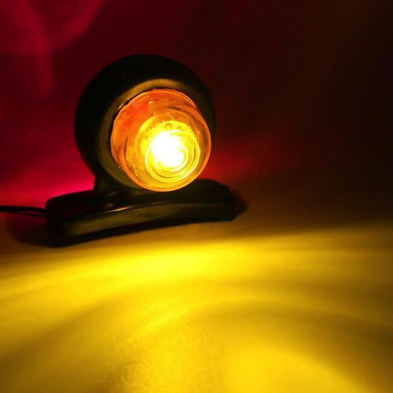 10 stücke 12-24 V doppelseitige Auto Lkw Seite Marker Licht Rot Bernstein Blinker Blinker Anzeige lampe Für Anhänger Lkw Caravan