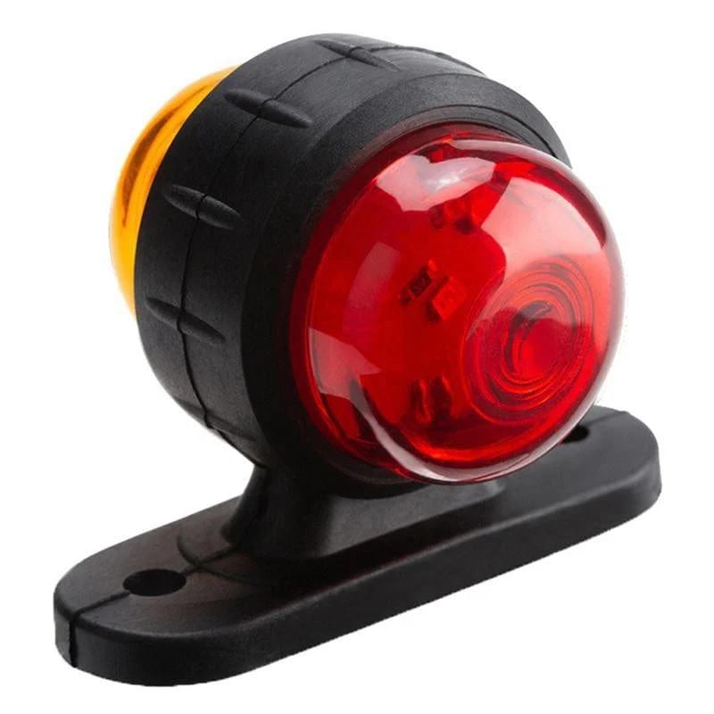 10 stücke 12-24 V doppelseitige Auto Lkw Seite Marker Licht Rot Bernstein Blinker Blinker Anzeige lampe Für Anhänger Lkw Caravan