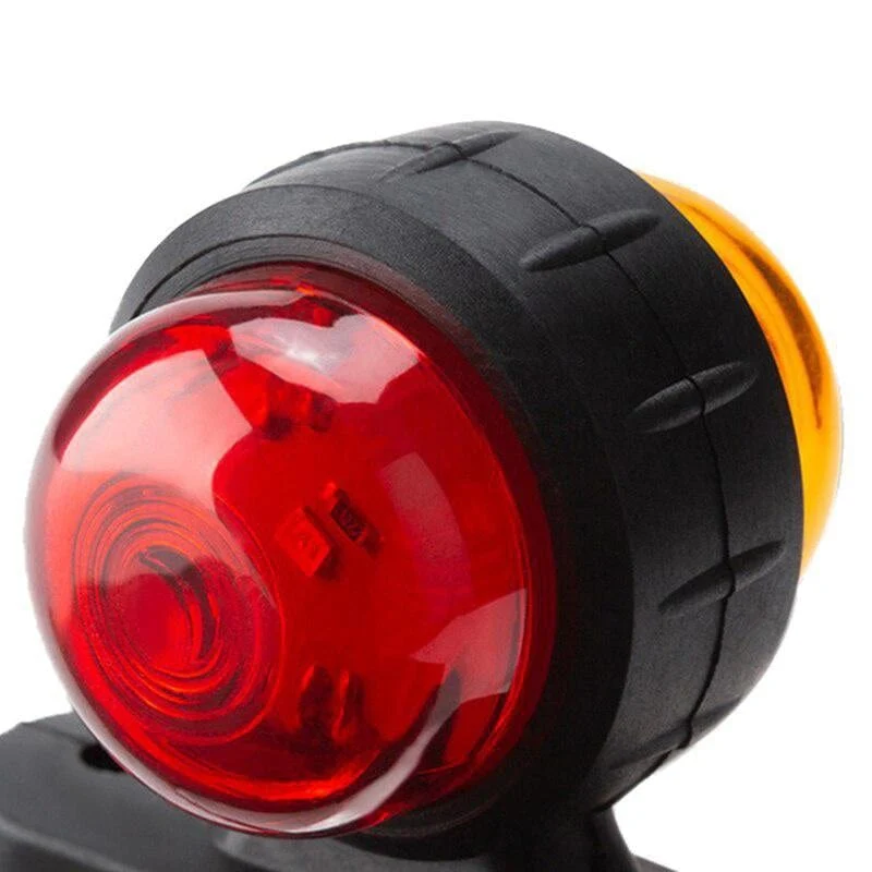 10 stücke 12-24 V doppelseitige Auto Lkw Seite Marker Licht Rot Bernstein Blinker Blinker Anzeige lampe Für Anhänger Lkw Caravan