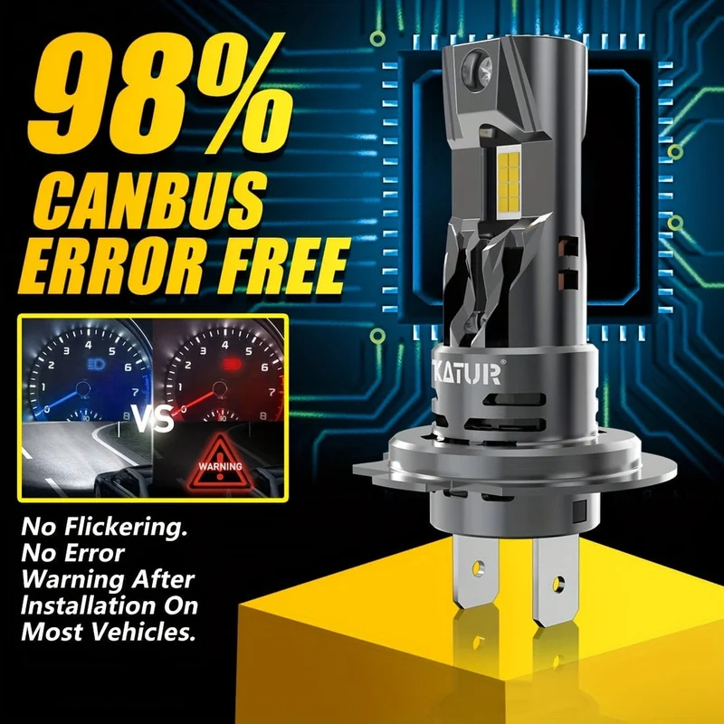 2 stücke High Power H7 Auto LED Scheinwerfer 1:1 Mini Größe Scheinwerfer Auto Lampen Super Helle Stecker Und Spielen auto Scheinwerfer Lampen