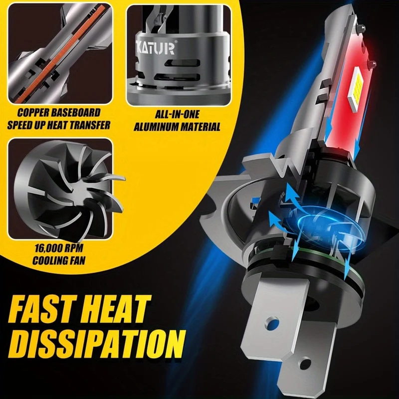 2 stücke High Power H7 Auto LED Scheinwerfer 1:1 Mini Größe Scheinwerfer Auto Lampen Super Helle Stecker Und Spielen auto Scheinwerfer Lampen