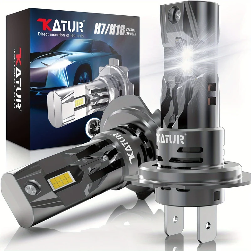 2 stücke High Power H7 Auto LED Scheinwerfer 1:1 Mini Größe Scheinwerfer Auto Lampen Super Helle Stecker Und Spielen auto Scheinwerfer Lampen