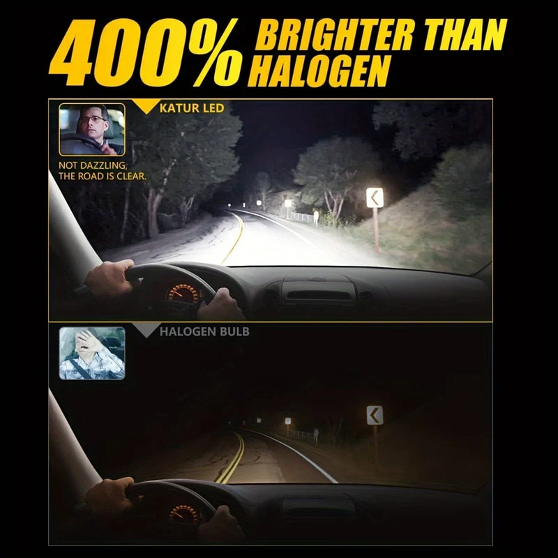 2 stücke High Power H7 Auto LED Scheinwerfer 1:1 Mini Größe Scheinwerfer Auto Lampen Super Helle Stecker Und Spielen auto Scheinwerfer Lampen