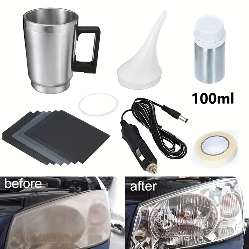 Auto-Scheinwerfer-Restaurierungs-Polier-Sets, Scheinwerfer-Reparatur-Sets, Auto-Lichtpolierer, Reinigungspaste, Autolackpflege, Renoviermittel