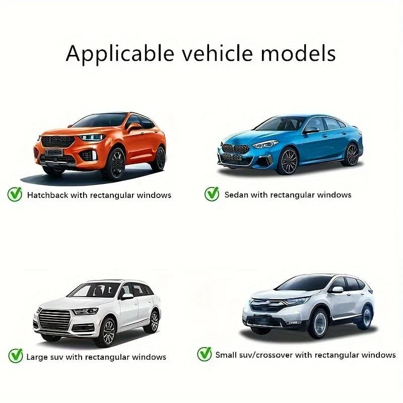 2 Stück/4 Stück Sonnenschutz Belüftung Autofenster Moskitonetze Auto-Bildschirme Moskitonetz Sonnenschutzrollos Sonnenschirme/Stoff UV-Wärmeschutz Kühlkühlung