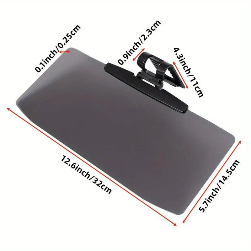 Sonnenblende fürs Auto, universelle, entspiegelte, polarisierte Sonnenblende fürs Auto, ausziehbare Sonnenblende, verhindert Lichteinfall, Schneeblindheit und UV-Strahlung