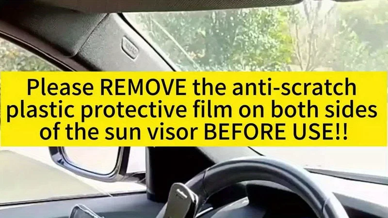 Sonnenblende fürs Auto, universelle, entspiegelte, polarisierte Sonnenblende fürs Auto, ausziehbare Sonnenblende, verhindert Lichteinfall, Schneeblindheit und UV-Strahlung