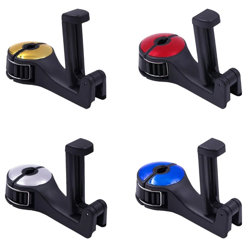 1 Packung versteckte Haken für die Kopfstütze im Auto, universelle multifunktionale Haken für die Kopfstütze im Auto, 2-in-1-Haken für den Autositz zum Aufhängen von Geldbörsen und Taschen, Handyhalter