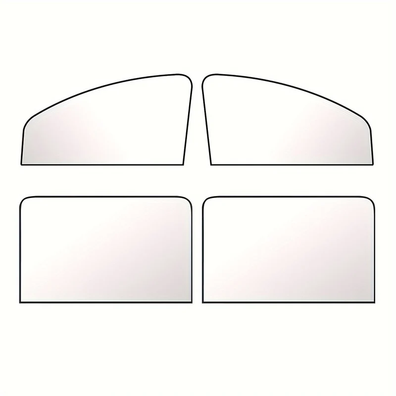 4-teiliges Sonnenschutzvorhangset (vorne und hinten) für Seitenfenster des Autos, Sichtschutzvorhänge zum Verdunkeln des Lichts