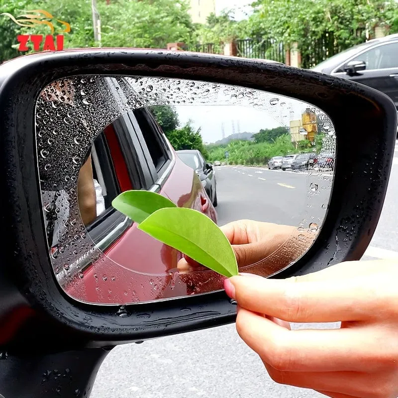 2 Stück Auto-Regenfolie, reflektierender Spiegel, Antibeschlag, Nano-Antibeschlagfolie, wasserabweisender Rückspiegel, regendichter Aufkleber
