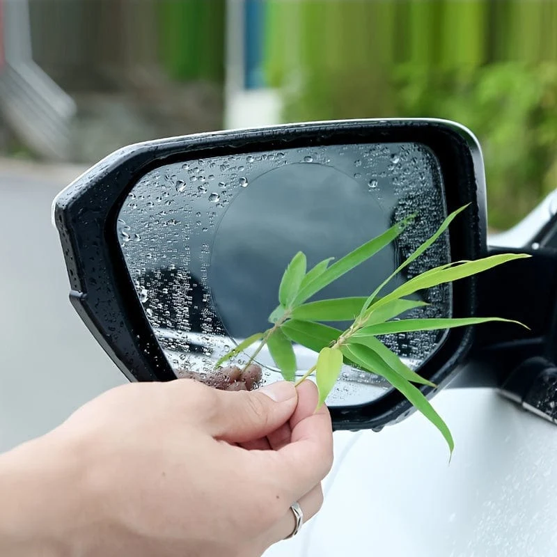 2 Stück Auto-Regenfolie, reflektierender Spiegel, Antibeschlag, Nano-Antibeschlagfolie, wasserabweisender Rückspiegel, regendichter Aufkleber
