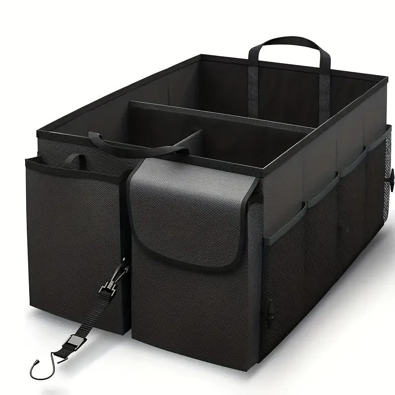 1 Stück Kofferraum-Aufbewahrungsbox, Auto-Organizer-Box, zusammenklappbare Auto-Aufbewahrungsbox aus Oxford-Stoff
