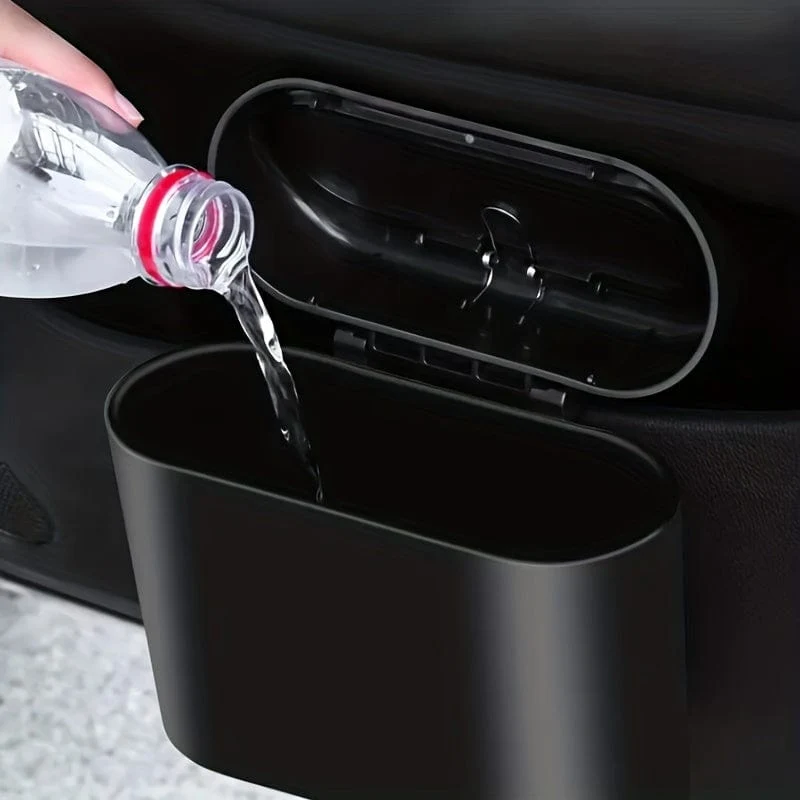 1 Stück am Auto montierter Mülleimer, Mini-Mülleimer fürs Auto, Aufbewahrungsbox fürs Auto, Auto-Organizer, wichtiges Autozubehör