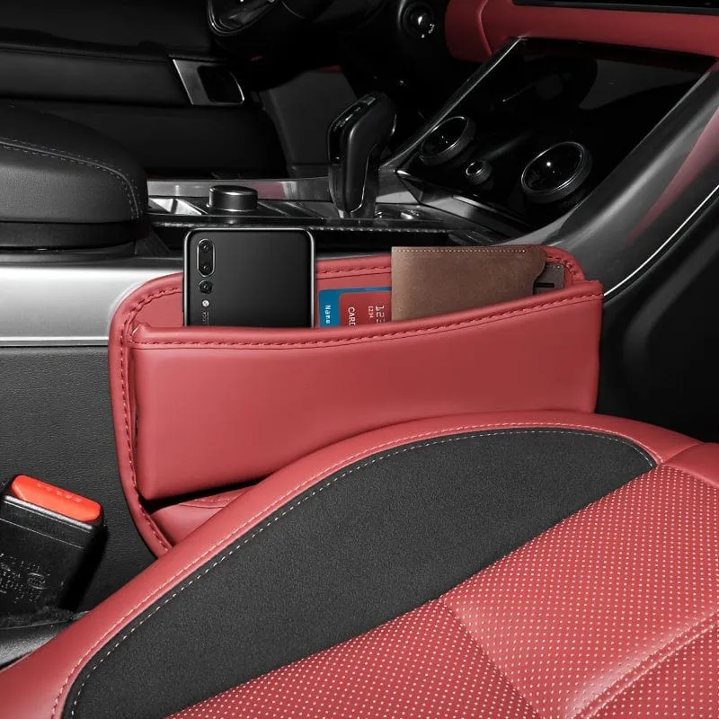 Rüsten Sie Ihr Auto mit einem Sitzlückenmanager aus PU-Leder auf – halten Sie Ihre Sachen sicher und organisiert!
