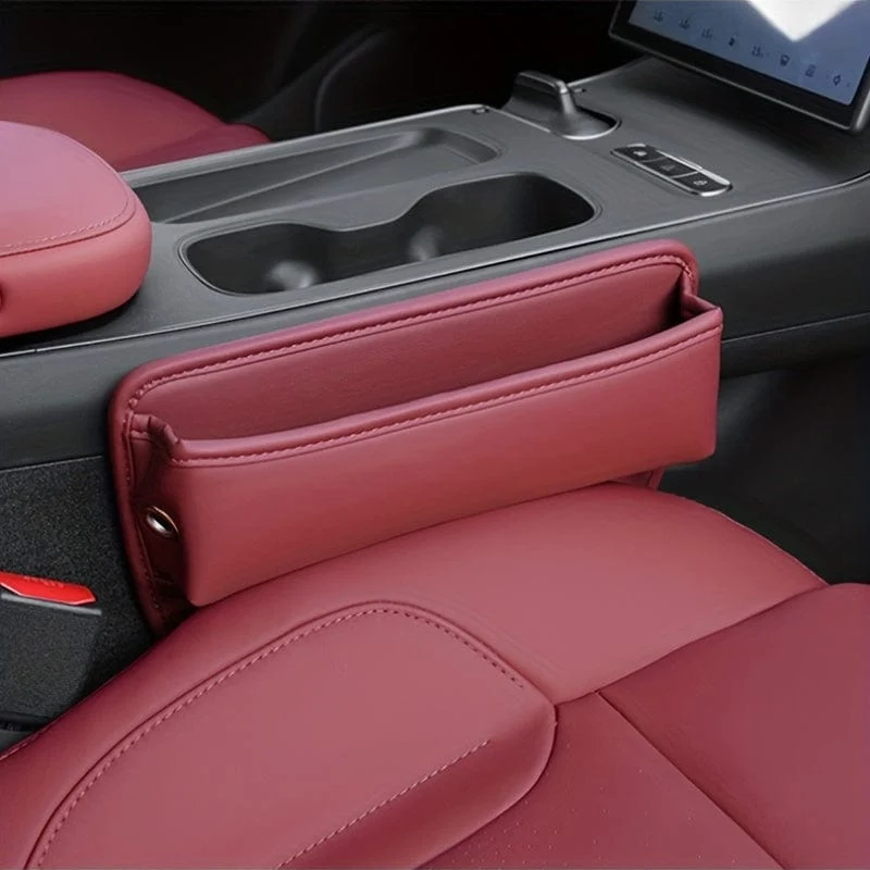 Rüsten Sie Ihr Auto mit einem Sitzlückenmanager aus PU-Leder auf – halten Sie Ihre Sachen sicher und organisiert!