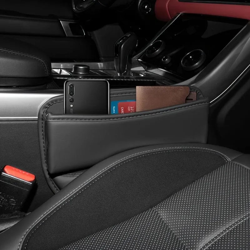 Rüsten Sie Ihr Auto mit einem Sitzlückenmanager aus PU-Leder auf – halten Sie Ihre Sachen sicher und organisiert!