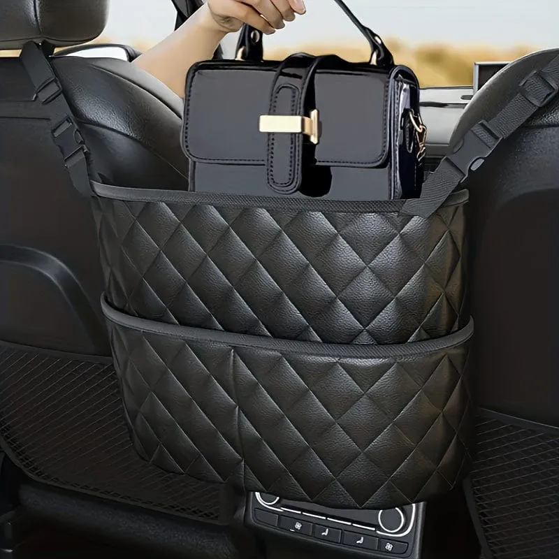 Geldbörse, Handtasche, Aufbewahrung von Autozubehör zwischen den Autositzen, Auto-Organizer, Netztasche mit zusätzlicher Gesäßtasche, Organizer-Box für die Autositzlehne, Autozubehör