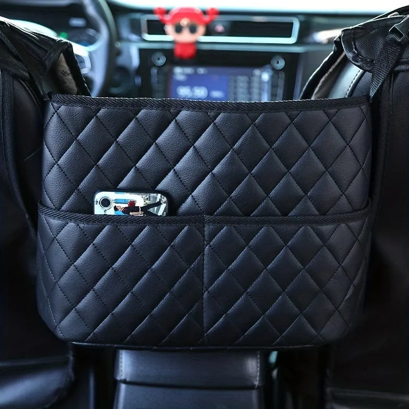 Geldbörse, Handtasche, Aufbewahrung von Autozubehör zwischen den Autositzen, Auto-Organizer, Netztasche mit zusätzlicher Gesäßtasche, Organizer-Box für die Autositzlehne, Autozubehör