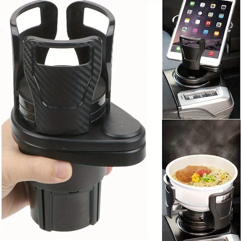 Auto-Getränkehalter-Expander für Auto-Adapter, verstellbar, multifunktional, Dual-Getränkehalter mit Telefonhalter, Aromatherapie-Organizer