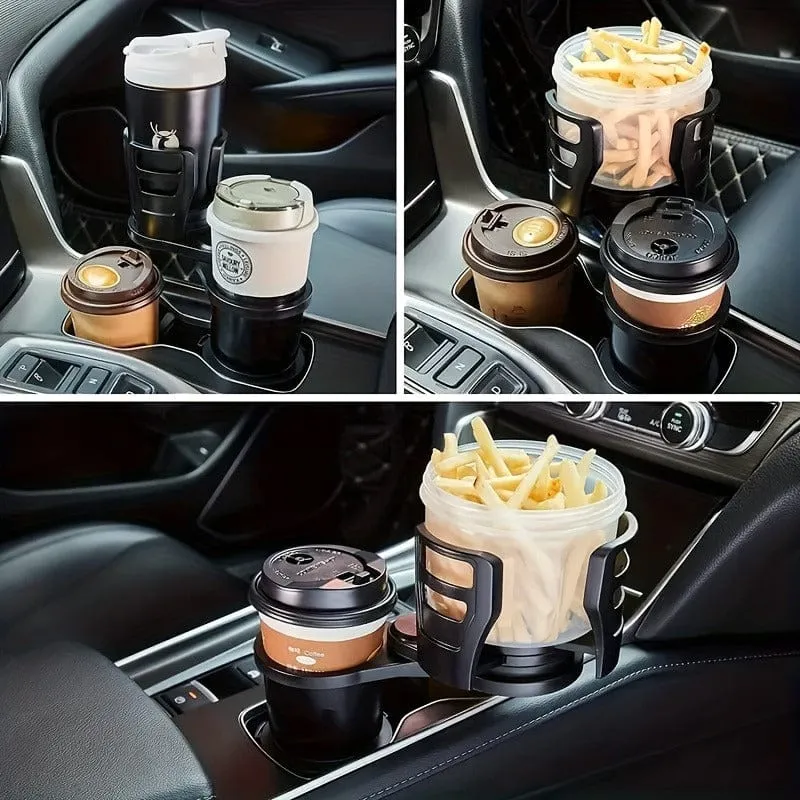 Auto-Getränkehalter-Expander für Auto-Adapter, verstellbar, multifunktional, Dual-Getränkehalter mit Telefonhalter, Aromatherapie-Organizer
