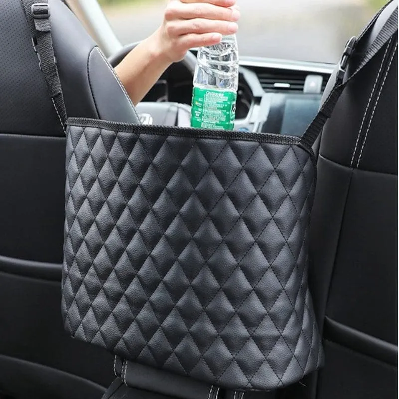 Auto-Aufbewahrungstasche, Handtaschenhalter, Autositz-Aufbewahrungsorganisator, Auto-Innenraum, Verstauen, Aufräumen, Auto-Mittel-Organizer, Halter, Tasche, Auto-Innenzubehör