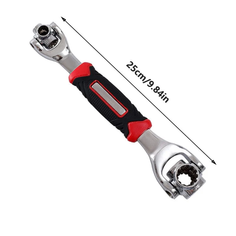 1-teiliger Schraubenschlüssel-Steckschlüssel, 121.92/132.08 cm, 1 Universal-Schraubenschlüssel-Einsatz, 360 Grad drehbar, Multifunktionsschlüssel, Handwerkzeuge, Magnetschlüssel, Auto-Reparatur-Werkzeuge