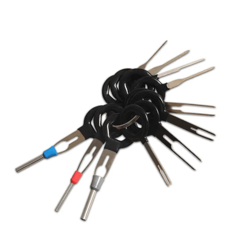 11-teiliges Werkzeug zum Entfernen von Auto-Kfz-Steckern, Leiterplatten, Kabelbäumen – professionelles Crimp-Stecker-Pin-Extraktor-Set für elektrische Verkabelung