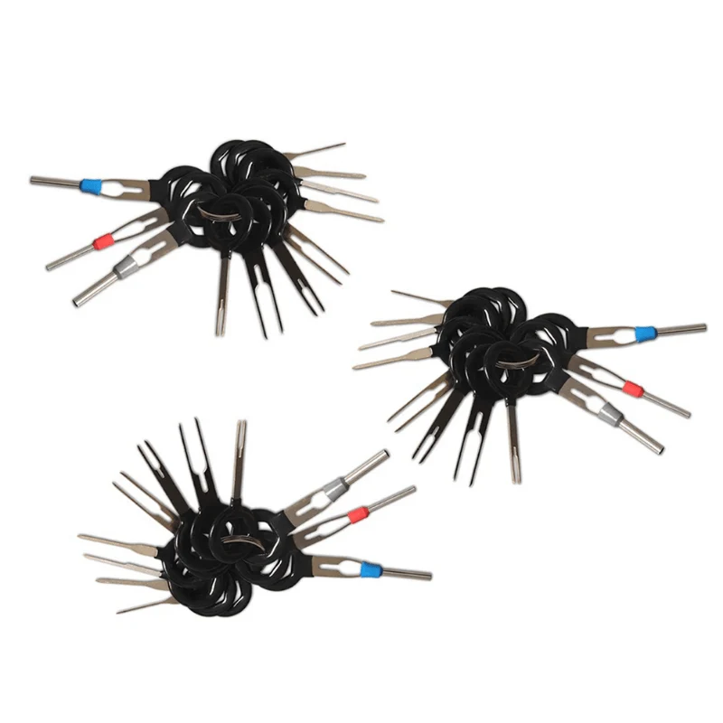 11-teiliges Werkzeug zum Entfernen von Auto-Kfz-Steckern, Leiterplatten, Kabelbäumen – professionelles Crimp-Stecker-Pin-Extraktor-Set für elektrische Verkabelung