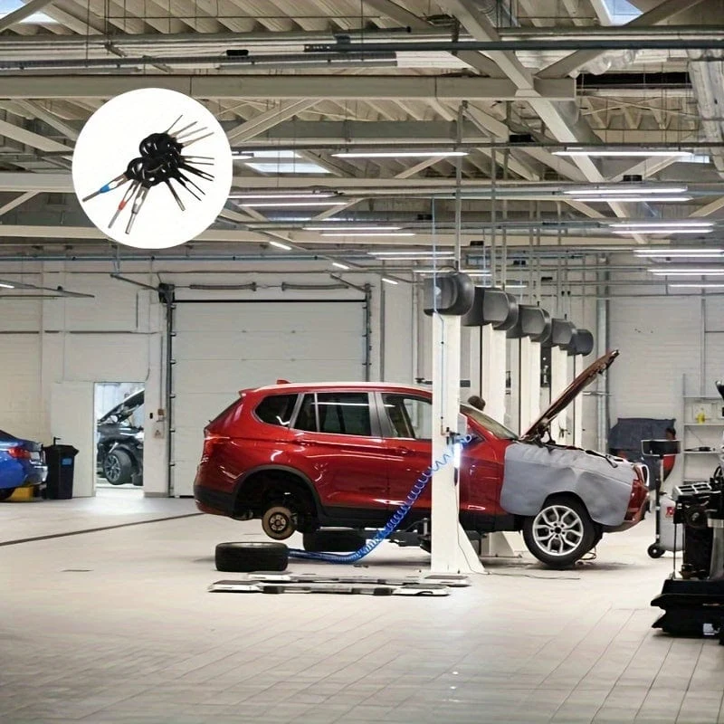 11-teiliges Werkzeug zum Entfernen von Auto-Kfz-Steckern, Leiterplatten, Kabelbäumen – professionelles Crimp-Stecker-Pin-Extraktor-Set für elektrische Verkabelung