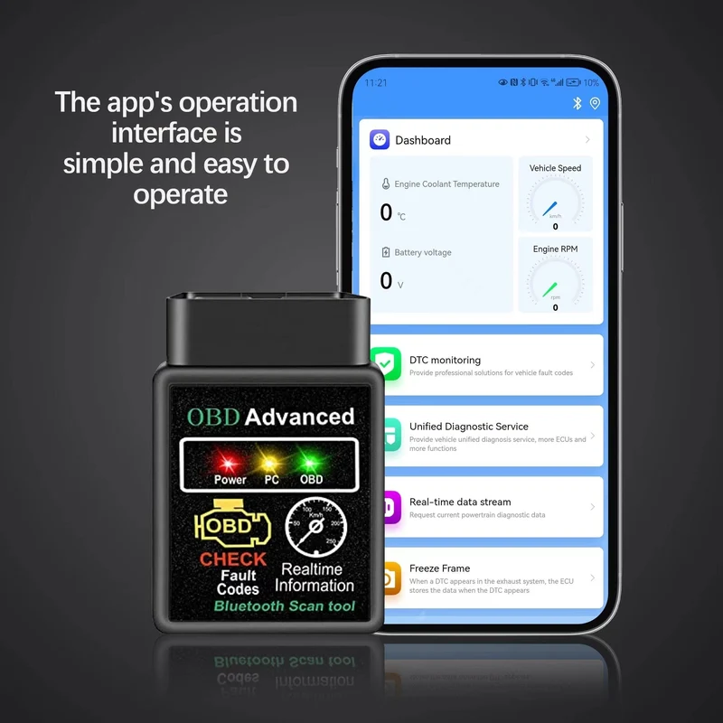 Erschließen Sie das verborgene Potenzial Ihres Autos: OBD2-Diagnosescanner mit Bluetooth-Scan-Tool-Adapter