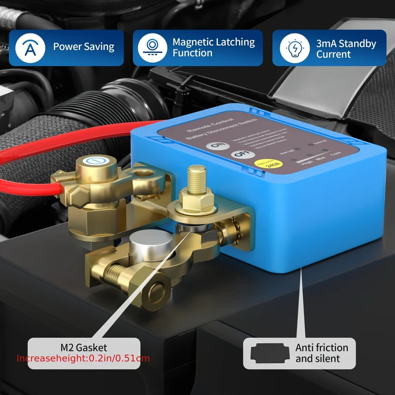 12V 240A Fernbedienung Batterie Trennen Start Inhibitor Automatische Abschaltung Schalter Fernbedienung Schalter Mit 2 Schlüssel Für Auto Lkw boot