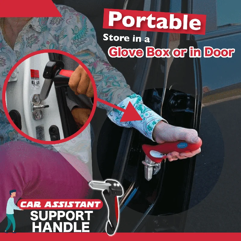 Auto-Assistent-Unterstützungsgriff, multifunktionaler Sicherheitstür-Aider-Griff, Assist Hammer Bar-Teile, Fensterbrecher mit LED-Dropship
