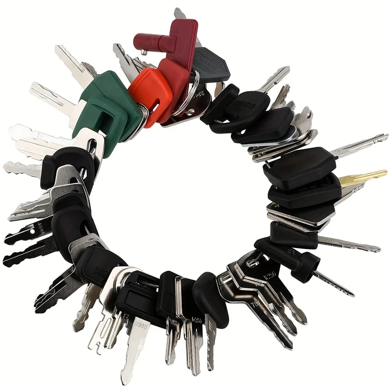 42 stücke Heavy Duty Ausrüstung Schlüssel Master Set Bau Zündschlüssel Für Caterpillar Für Box Für John Für Deere Für hyster Für Kleine