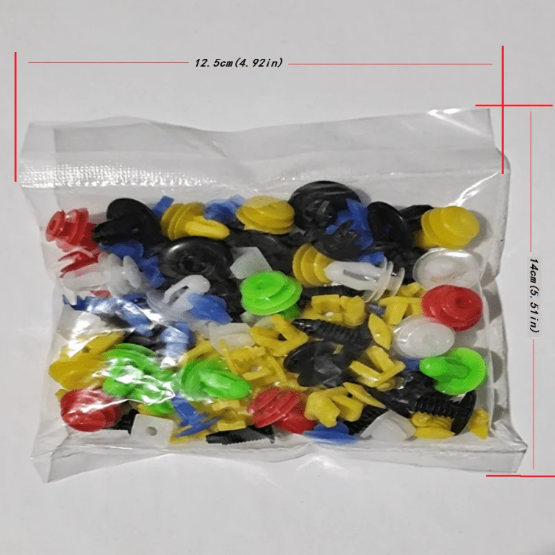 50/100/200 Teile/satz Universal Kunststoff Clips Für Auto Kotflügel Stoßstange Tür Auto Innen Loch Futter Panel Retainer Push-Clips