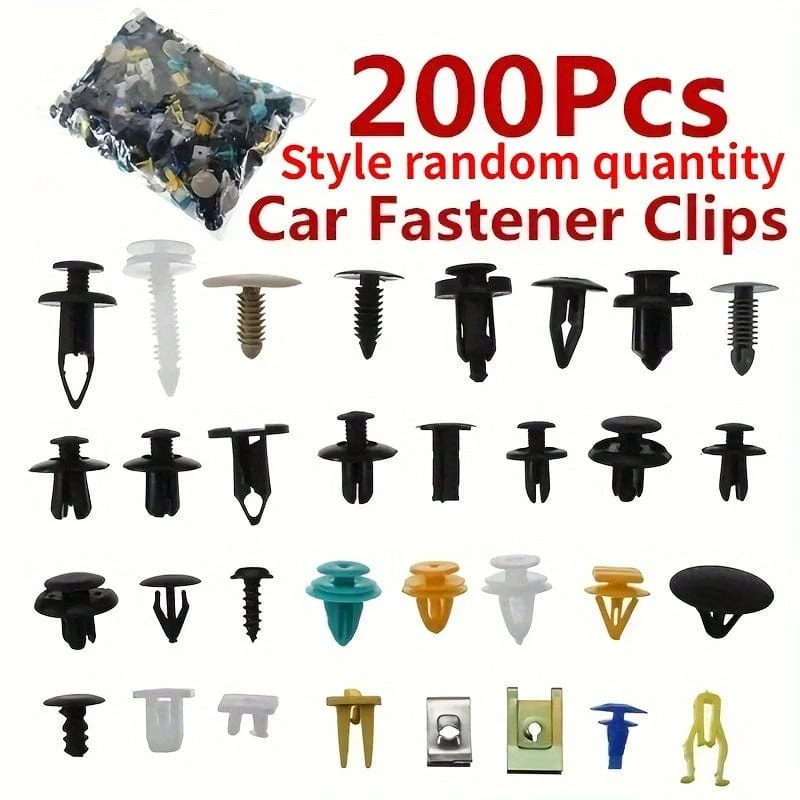50/100/200 Teile/satz Universal Kunststoff Clips Für Auto Kotflügel Stoßstange Tür Auto Innen Loch Futter Panel Retainer Push-Clips