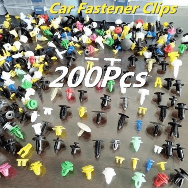 50/100/200 Teile/satz Universal Kunststoff Clips Für Auto Kotflügel Stoßstange Tür Auto Innen Loch Futter Panel Retainer Push-Clips
