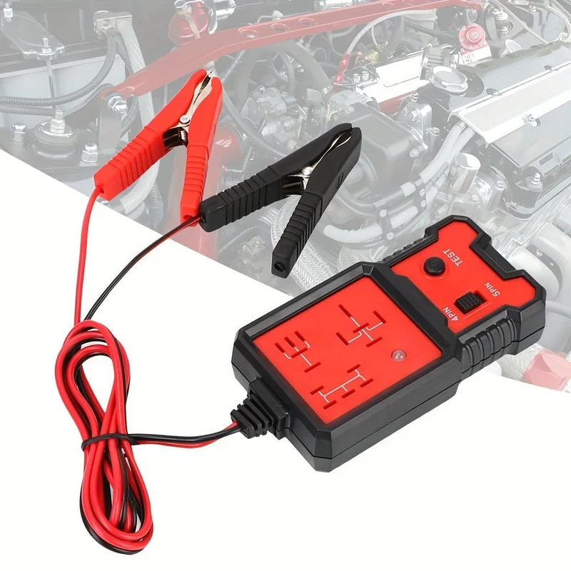 LED-Anzeigeleuchte, Autobatterieprüfer, elektronischer Kfz-Relaistester, Kfz-Relaistester, universell, 12 V