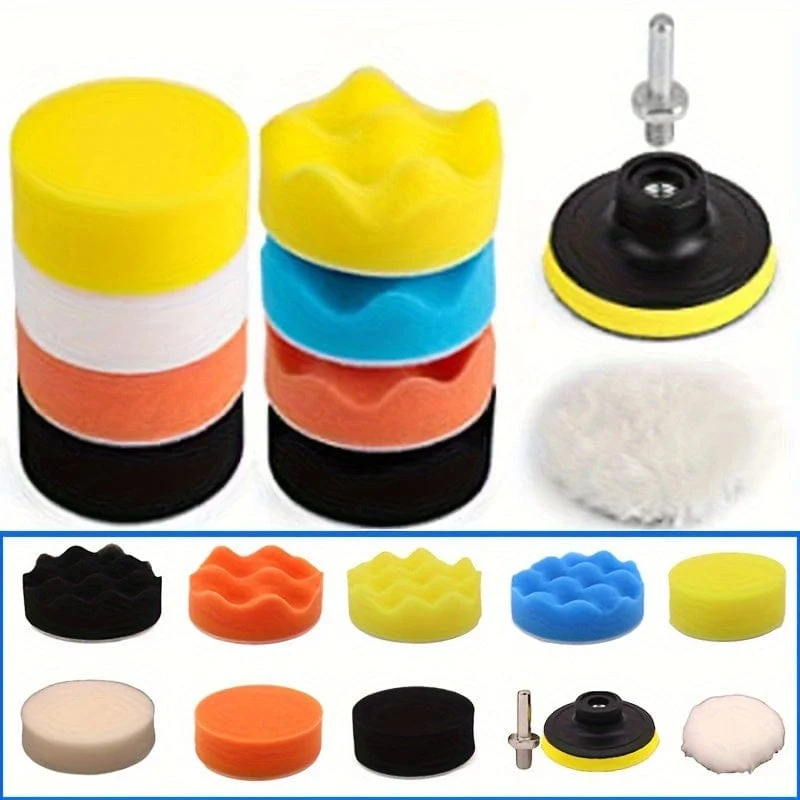 11 teile/satz Polieren Maschine Wachsen Schwamm Platte Wachsen Schönheit Polieren Wolle Polieren Schwamm Ball