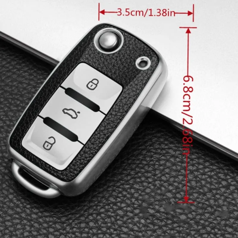 Autoschlüsseletui für Volkswagen für VW für Magotan für Golf 4 3 6 5 6 MK6 für Passat B5 B6 B8 B7 Touran Bora für Tiguan für Jetta Lavida für Skoda Octavia